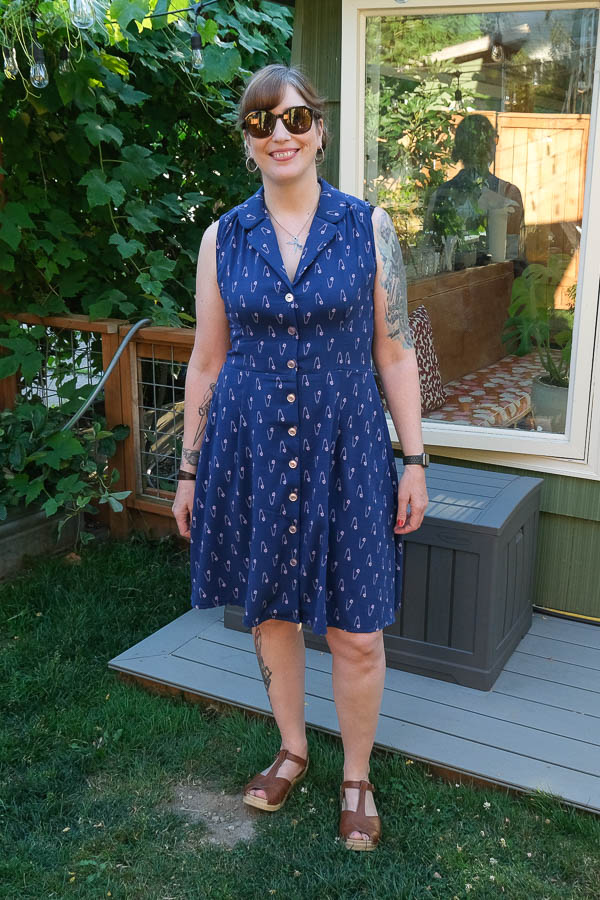 Sleeveless Sew Over It Vintage Shirtdress